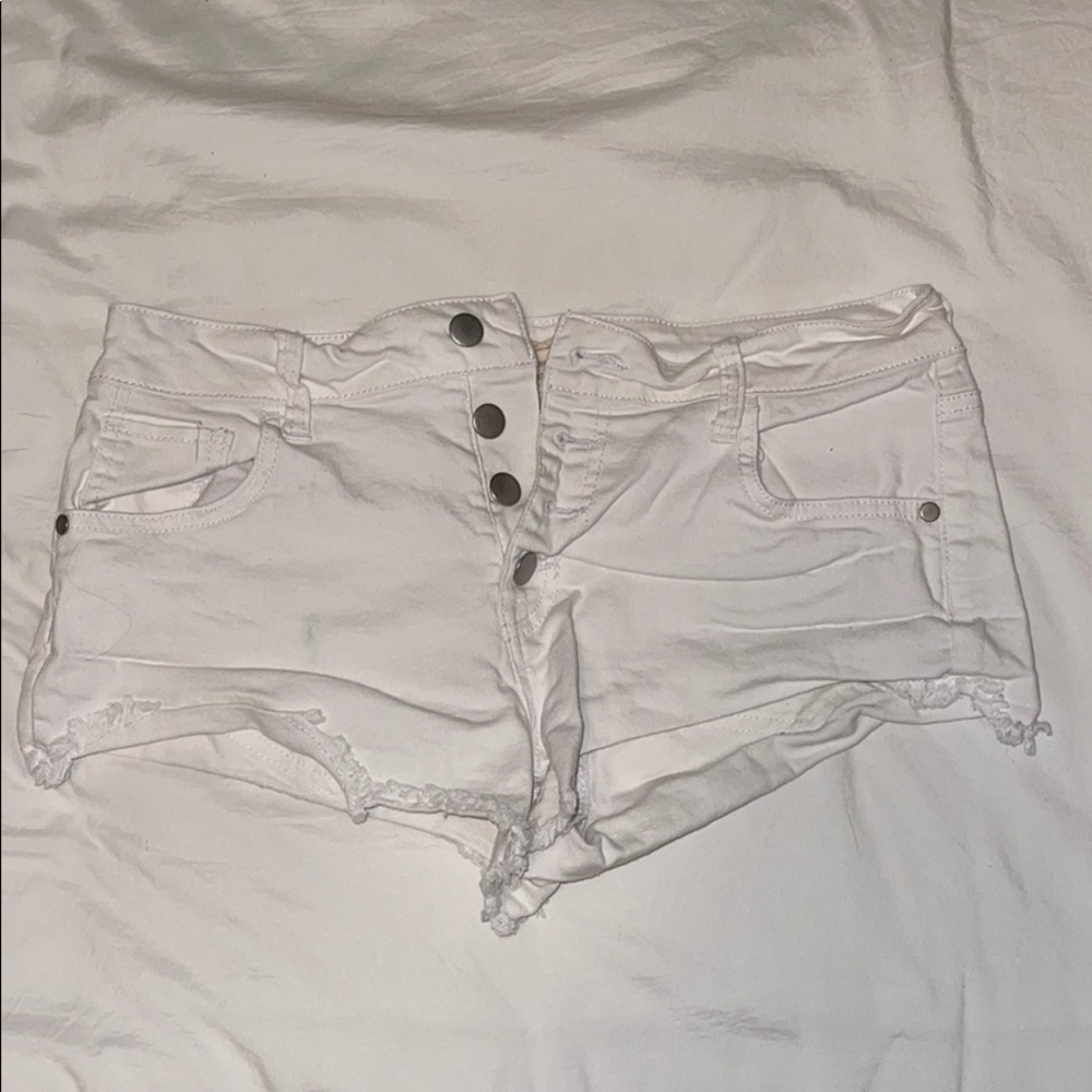 White altered state shorts